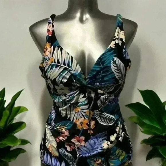 🆕Printed Ruched  Tankini - Picture 9 of 11